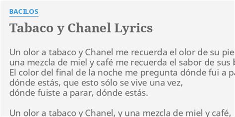 tabaco y chanel meaning|tabaco y chanel lyrics.